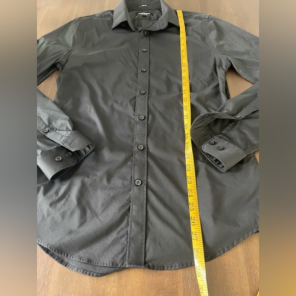 Express men extra slim performance button down long sleeve shirt small 14-14 1/2 - Picture 3 of 7